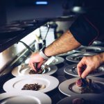 Molecular Gastronomy - person preparing cooked dish