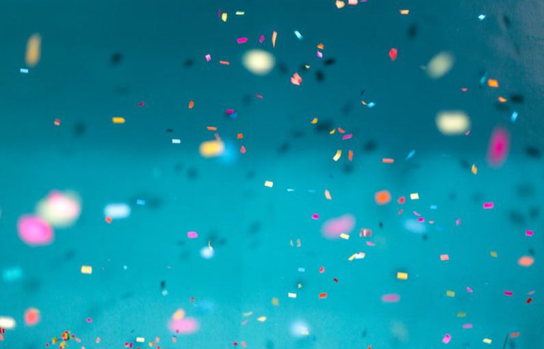 Barbecue Art - selective focus photography of multicolored confetti lot