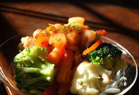 Plant-based Diet - green and orange vegetable dish
