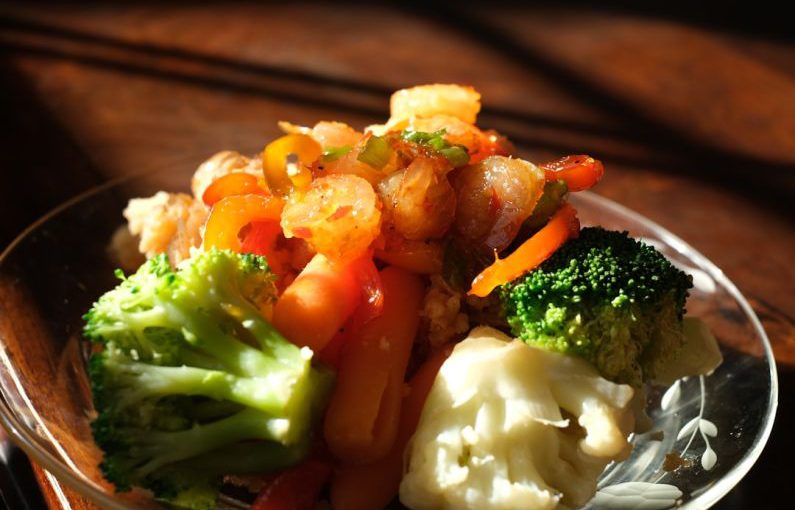 Plant-based Diet - green and orange vegetable dish