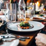 Sustainable Restaurant - dish on white ceramic plate