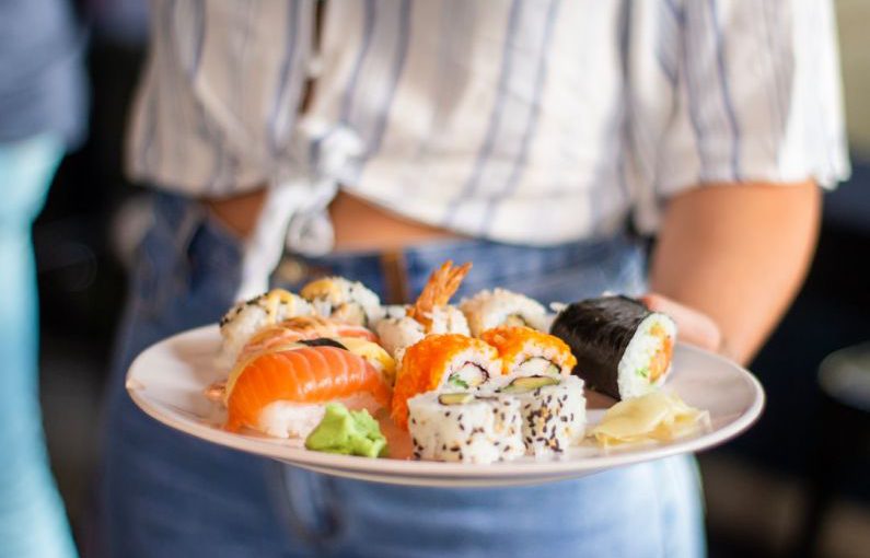 Japanese Diet - plate of sushi