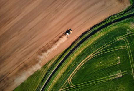 Agriculture Drone - aerial view of green grass field during daytime