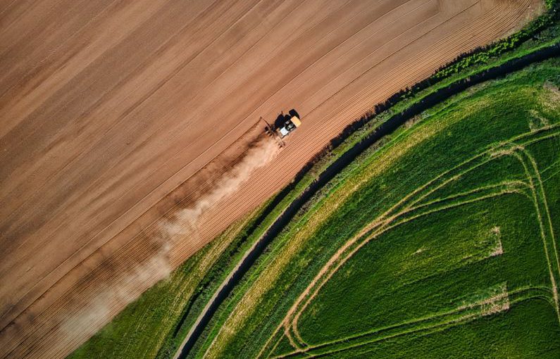 Agriculture Drone - aerial view of green grass field during daytime