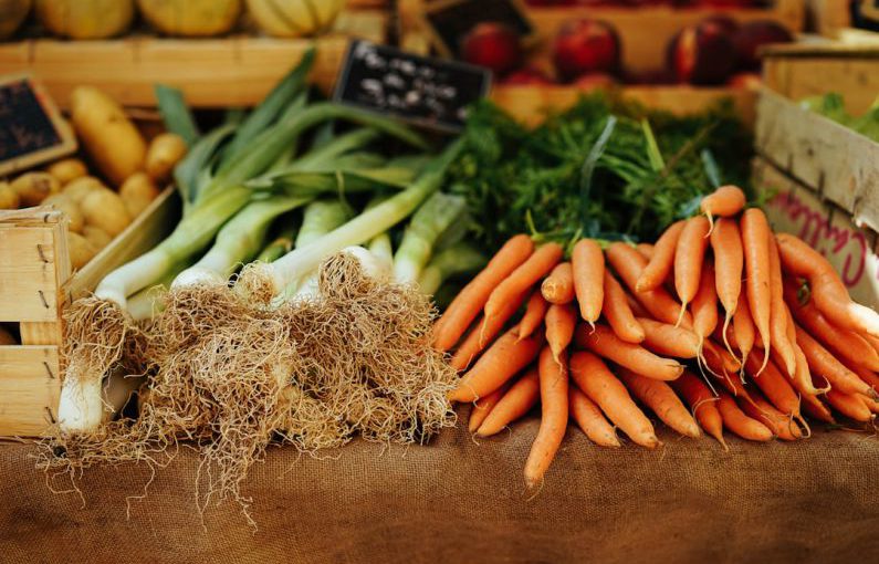 Farm To Table - carrots and leeks