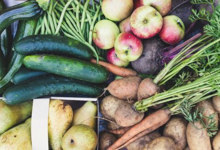 GMO Food - a pile of different types of fruits and vegetables