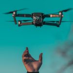Drone Farming - tilt shift lens photo of mini drone